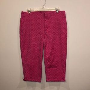 NYDJ Kaelin Cactus Flower Skimmer Capris